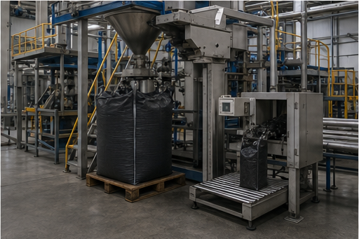 activated carbon screening and packing