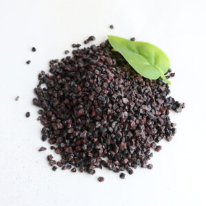 Garnet filter material