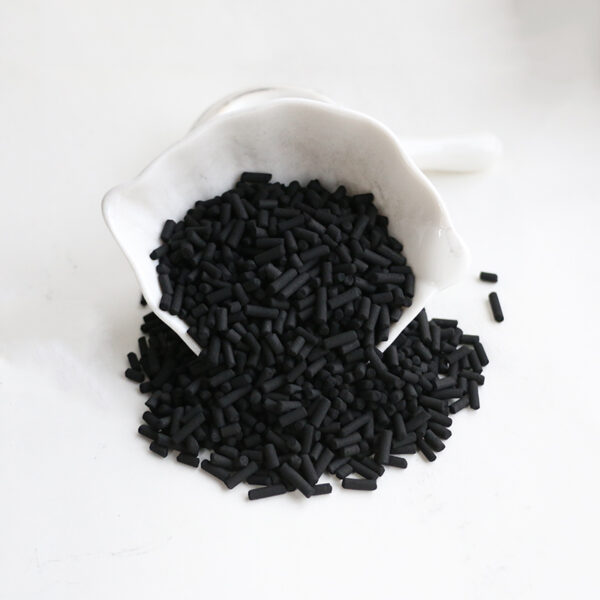 Columnary activated carbon
