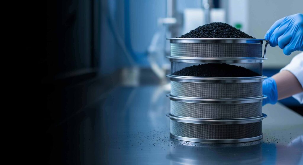 Activated carbon, filter material
